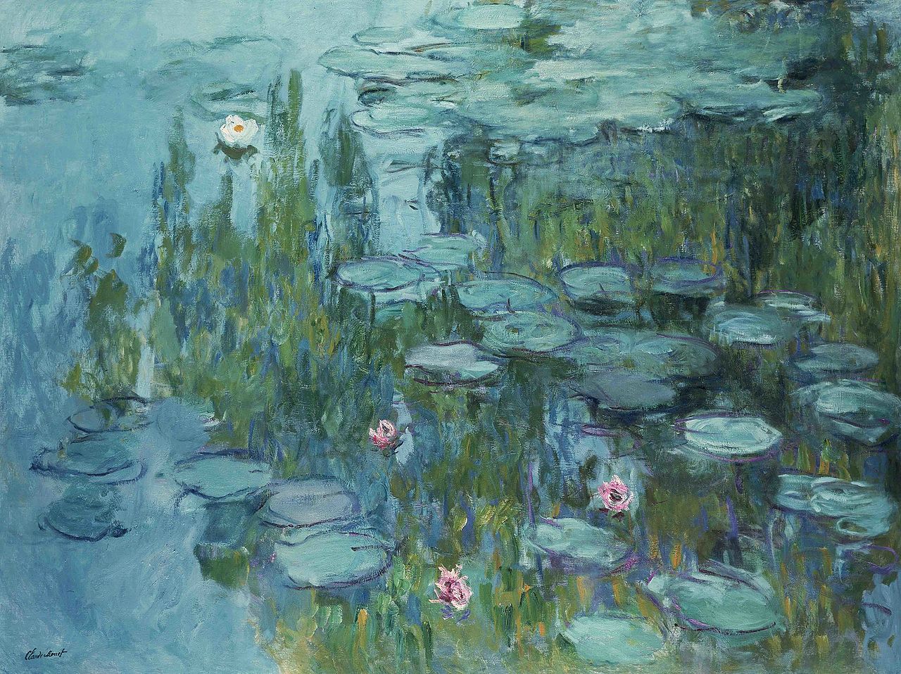 Painting of Waterlilies, 1915