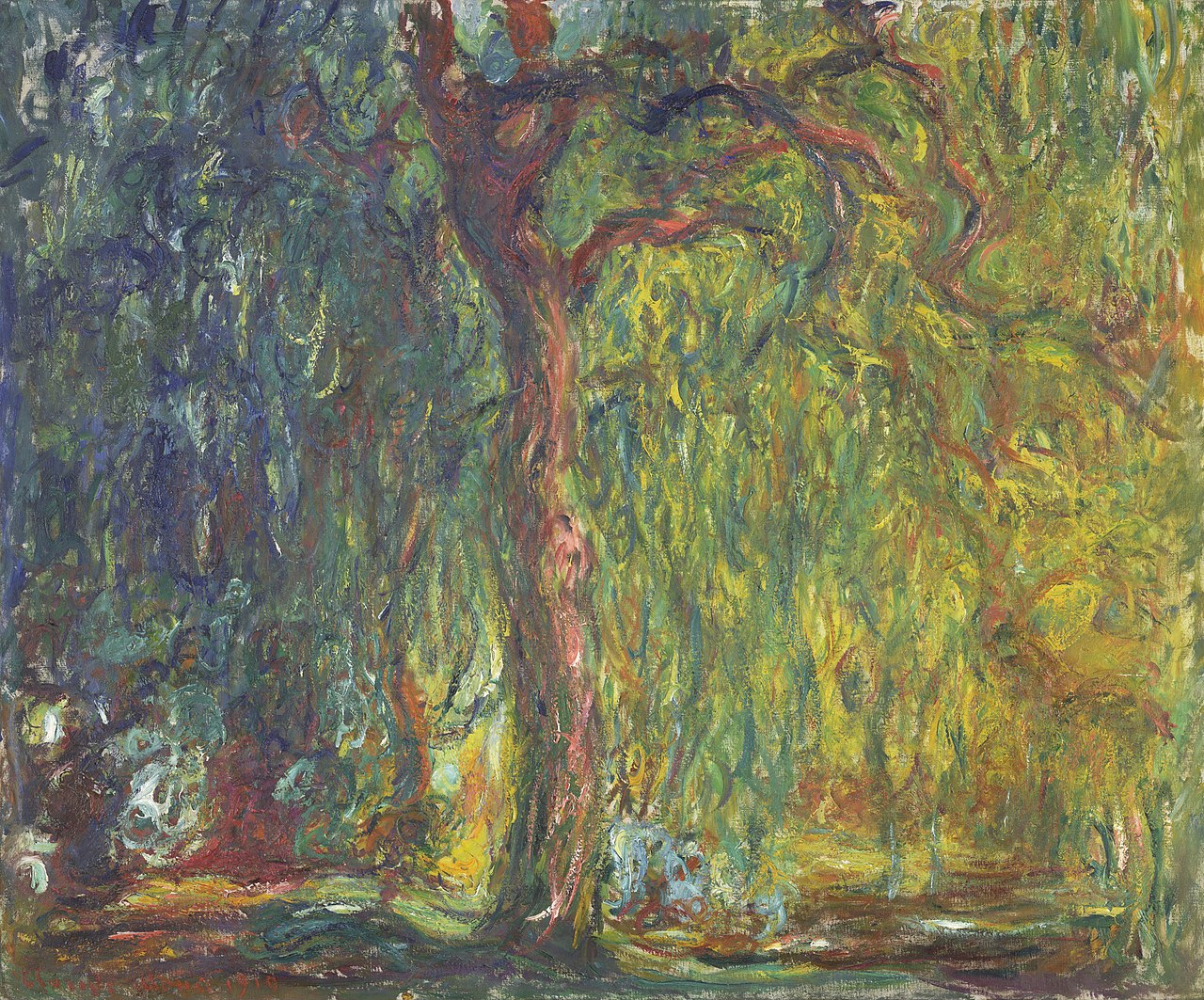 Painting of Weeping Willow, 1918